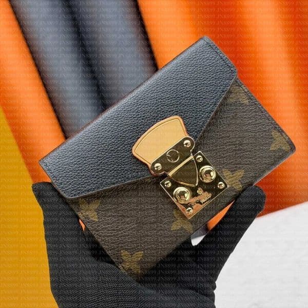 Designer Wallets Card Holders Women Luxury Designer Sarah Wallet Classic Retiro Check Pallas Pattern Zipper Pocke Estrela Leather Ladies Travel Wallet Coin Purse
