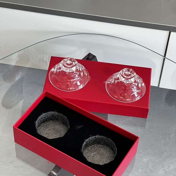Baka Same Style Crystal Douli High Temperature Resistant Tea Set Wine Swing Series Round Bowl Petal Cup