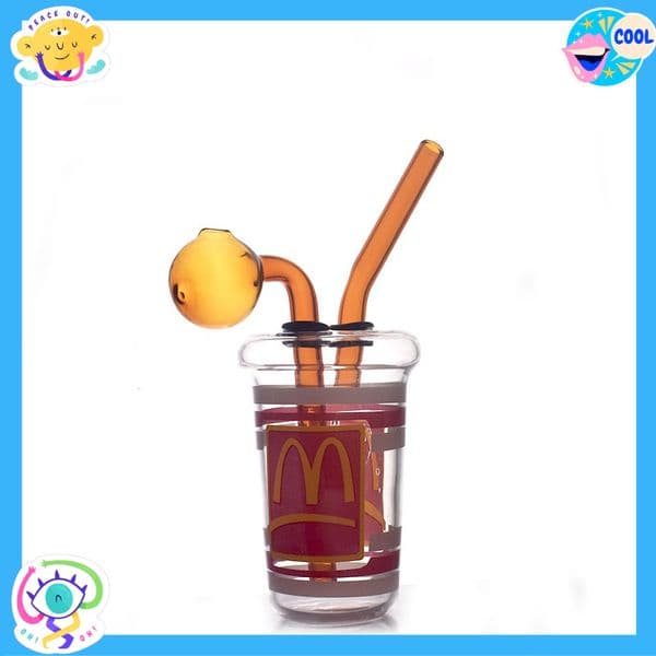 USA Popular Mini Bong Cup Bubbler Water Bongs Thick Glass Bongs Water Pipes Oil Hookah With removable Smoking oil banger bowl