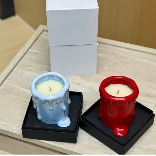 Creative-shaped candlestick Scented Candles Romantic Air Fragrance Fresh Home Lasting Companion Christmas Gift Box Home Fragrance Wedding Birthday Gift