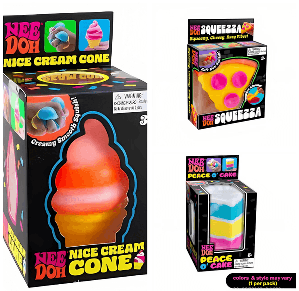 2026 New Needoh Colorful Ice Cream Pizza Cake Shape Sensory Stress Relief Fidget Toy for Adults Kids