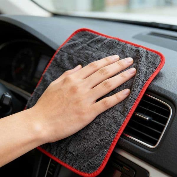 High and low pile cotton towel for household cleaning and wiping