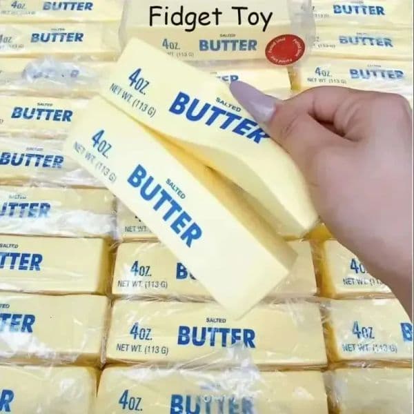 2026 Antistress Butter Stick Fidget Toys Squishy Elastic Cheese Stick Funny Decompression Stress Relief Games Toy for Adults Kids
