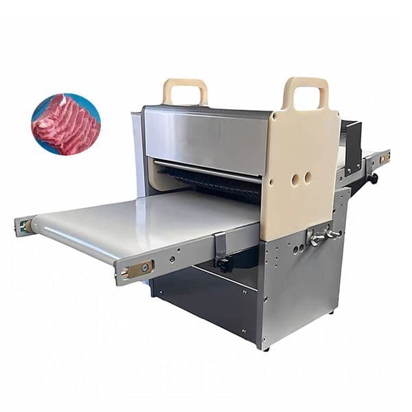 Commercial Fresh Meat Slicer Electric Fully Automatic Small Cutter For Pork Beef Mutton Ideal For Barbecue Restaurants