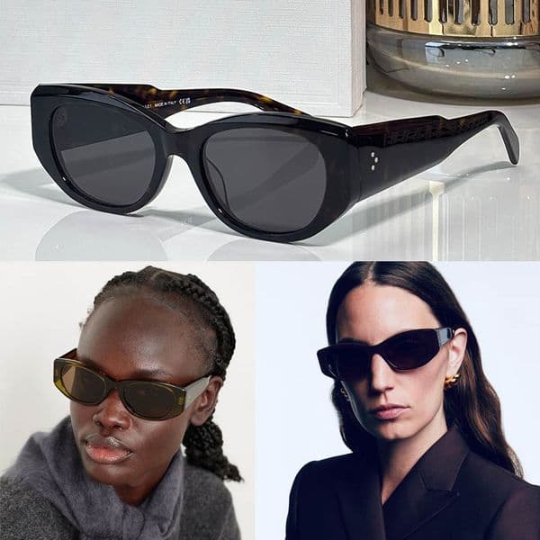 Rectangular Acetate Sunglasses S329 Shop women accessories sunglasses 26SS Fashion women sunglasses Leisure Outdoor Photography 40329