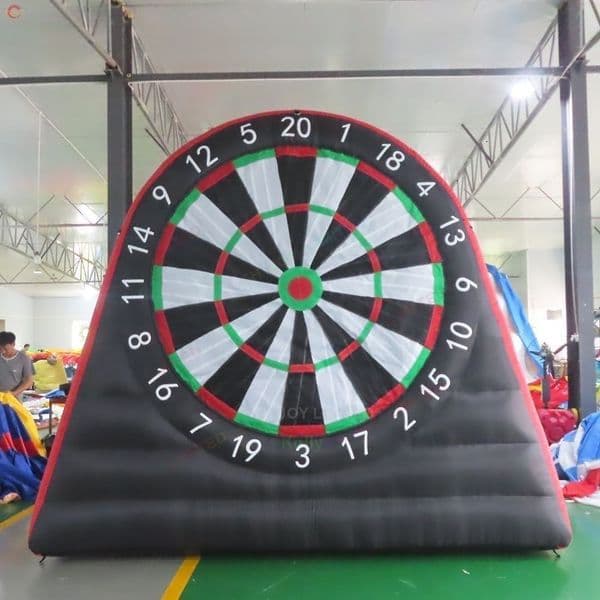 Free delivery 5m height (16.5ft) with 8balls Outdoor Activities 2026 inflatable foot dart soccer darts board sport game for sale