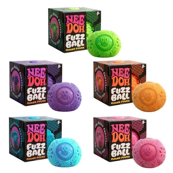 Smiley Face NeeDoh Fuzz Ball Soft Squishy Stress Relief Fidget Sensory Toy By air