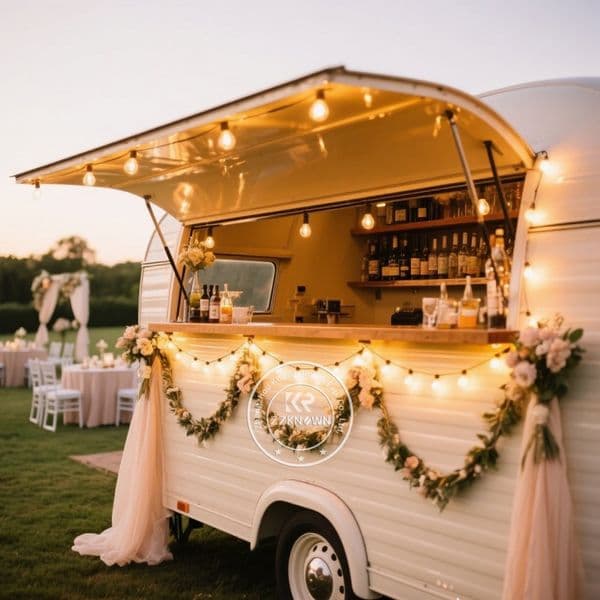 Pizza Food Trailer With Wood-Fired Style Gas Heated Oven Commercial Mobile Kitchen For Street Food Catering Business