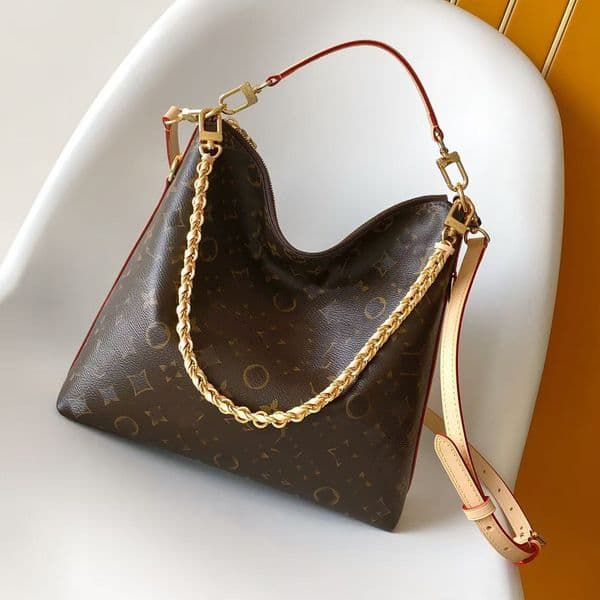 2026Luxury Monogram Hobo Handbag For Women NEWHigh Quality Multi-Purpose Shoulder Bag With Removable Chain Adjustable Strap