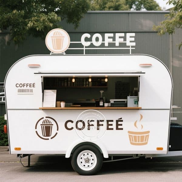 Compact Food Trailer Unit Ideal for Startups in Mobile Catering Industry Commercial Street Food Vending Cart