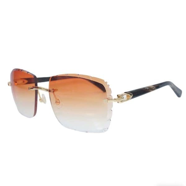 Luxury Diamond Cut Rimless Sunglasses, Premium Designer Style, Ultra Comfortable Lightweight Fashion Shades for Women & Men