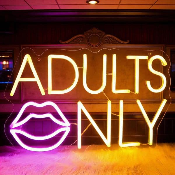 Bestseller Adults Only Sign USB Dimmable Neon Lights For Bedroom Bar Man Cave Hotel Party Adult Space Room Decor Business Led Signs Ddmytues