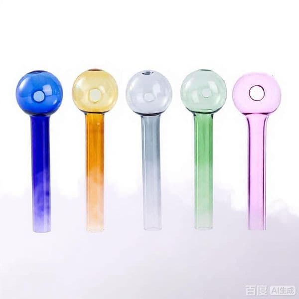 Wholesale Colorful Mini 7cm glass oil burner Pipes Cheap Water Hand straw tube nails Pipes Smoke Accessories for smoking