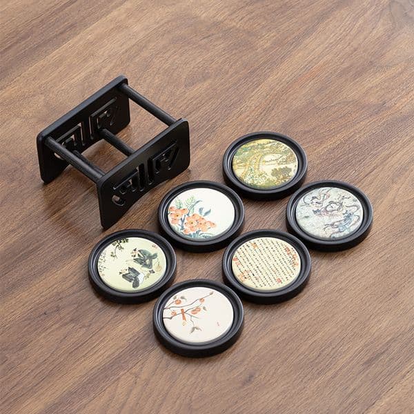 Bestseller Wholesale Bakelite Water Absorbent Coaster Mat Ceremony Kung Fu Cup Holder Tray Heat Resistant Creative Tea Set Accessories Ddmytues