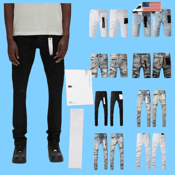 Designer jeans Designer s Designer Pants Mens brands jeans High Quality Straight Retro Ripped Biker shorts mz950