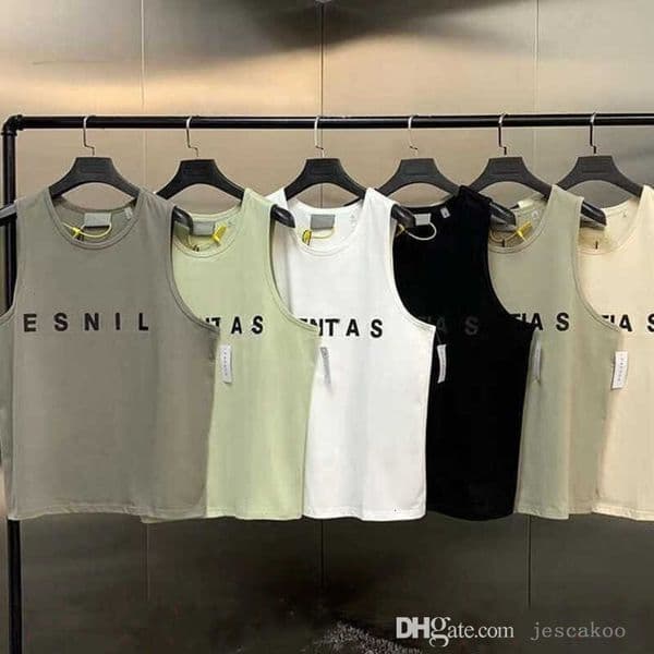 Mens Designer Vest Summer Shirt Pure Cotton High Quality Shirts Fashion Sleeveless Men Tshirt Fitness Running Sports Loose Tank Top