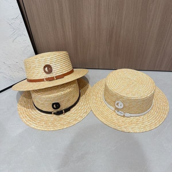 Summer Straw Bucket Hat Designer Weave Travel Beach Chapeau Sun Protection Female Luxury Hats Designers Women Foldable Letter Wide Brim Hat
