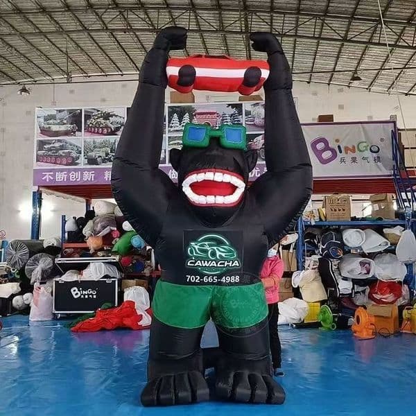 Giant Inflatable Gorilla Decorative Item - Suitable for Fun Activities and Celebrations
