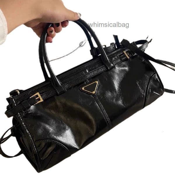 10A top quality bonnie soft lux designer shoulder womens luxury tote bag handbag classic enameled metal triangle genuine leather 32cm 38cm 4SIY