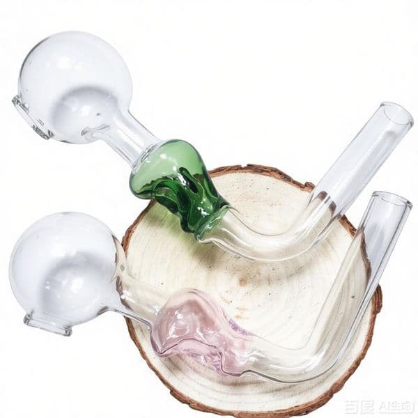 Wholesale L Shape Skull Design glass oil burner pipes Mini colorful Thick Heady Glass hand straw Pipes for smoking water bong