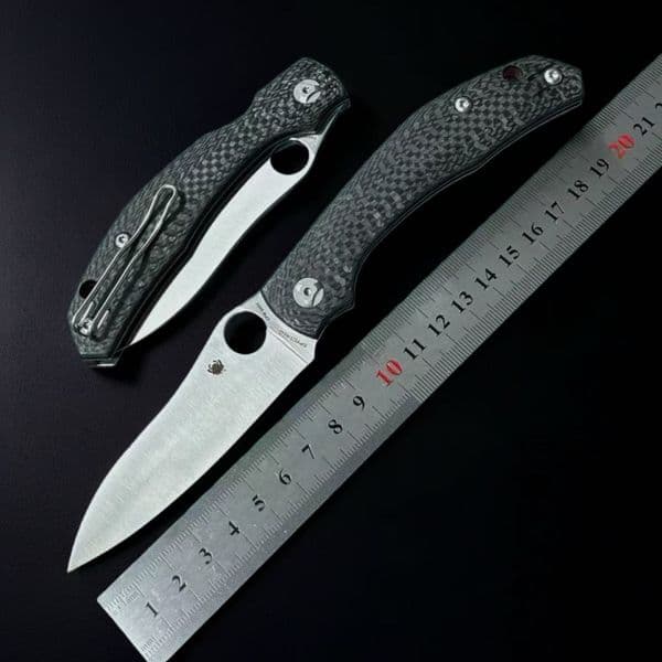 C241 Blade Carbon Fiber Handle EDC Pocket Folding Knife Utility Outdoor Camping Hunting Survival Fold Knife