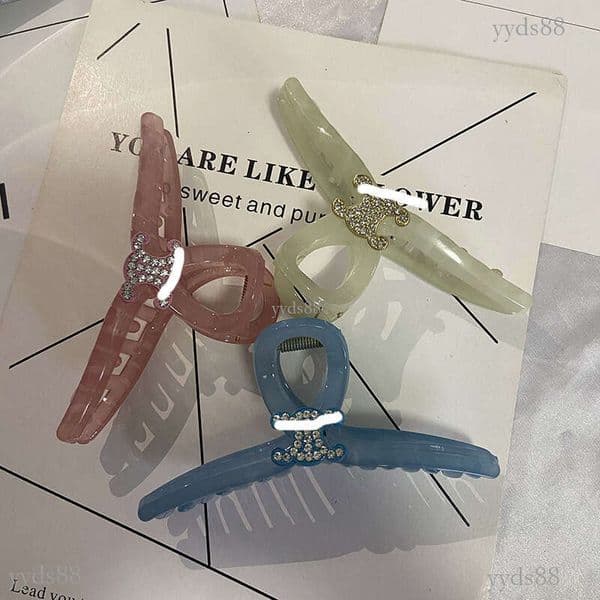 Korean imported high-end acetate large claw clip, popular on Instagram, stylish and simple shark clip for the back of the head