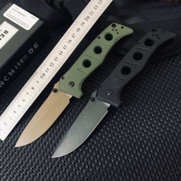 New BM275Adamas Folding KnifeOutdoor Tactical Knife Camping Practical Hunting EDC Tool D2 Blade G10 Handle with Pocket Clip