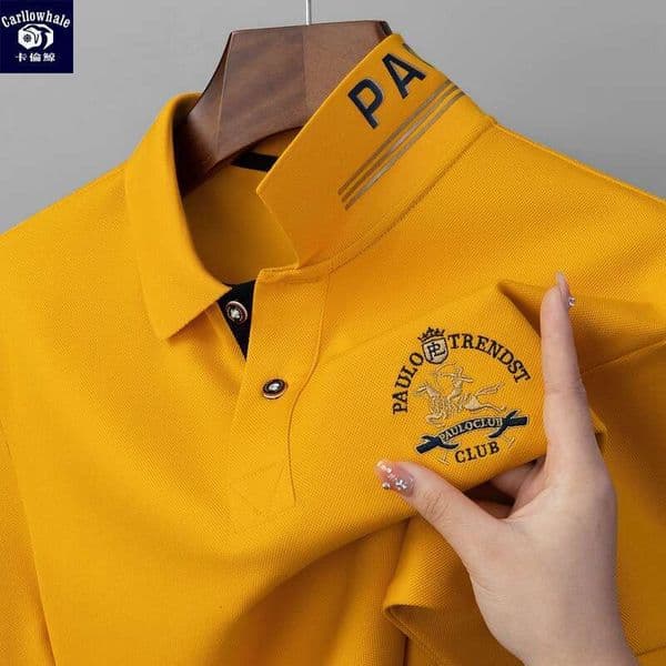 Designer men's polo shirt Kalen Whale Short-Sleeve Trendy Printed Computer Collar Embroidered Shirt Men's Business Breathable Summer shirt for polo ball