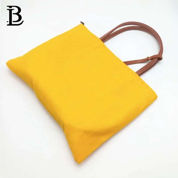 Fashion Women Shopping Small Beach Bags Genuine Leather Trim And Handle Mini Reversible Totes With Dust Bag bag_lab