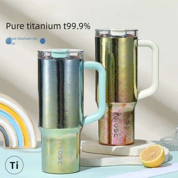 40OZ/1000ml Tumbler water bottle Travel Ice cup car cup Stainless Steel Vacuum Insulated Tumbler Large capacity insulated and leak-proof car cups Travel Mug gift