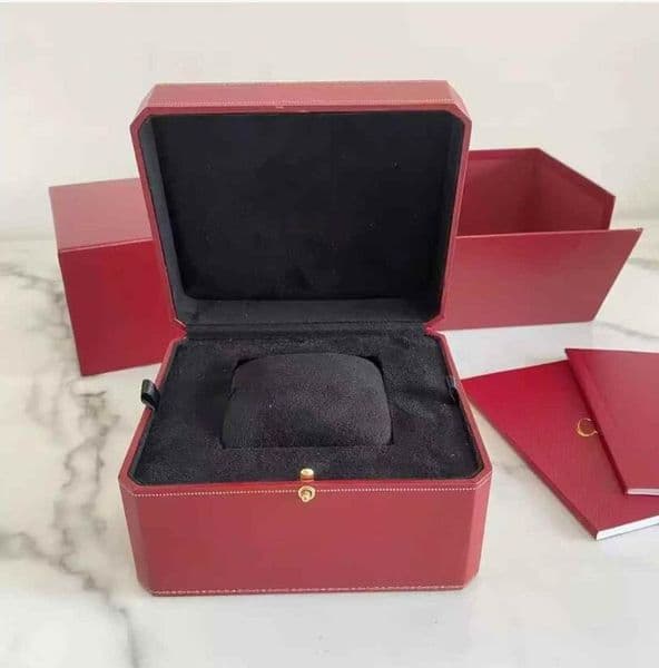 Luxury Red Watch Box Set with Outer Case Premium Presentation Kit with Booklets Elegant Gift Packaging for Watches