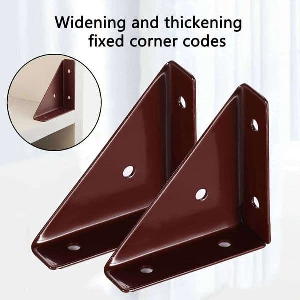 2pc 2.56x2.56inch/65x65mm Bracket Brace, Stainless Steel Brackets for Shelves, Metal Corner Bracket, Small Right Angle B