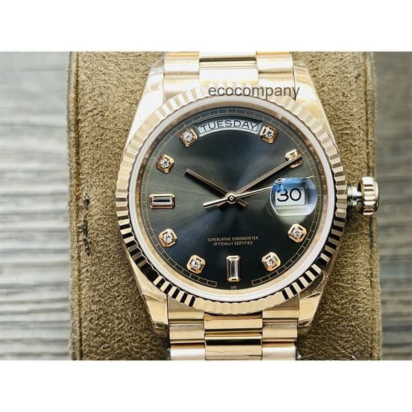 Top quality day date watch mens watch super clone watches 3255 mechanical movement sapphire glass 904L steel 40mm with box J7CX