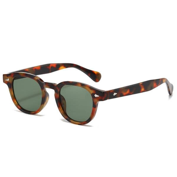 High Quality New Korean-style trendy sunglasses, fashionable oval frame with rivet decoration, driver's driving sun protection glasses wholesale