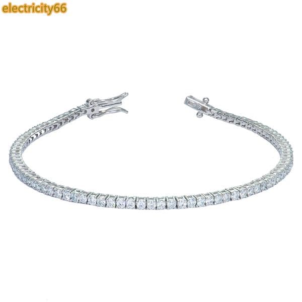 High End Wholesale VVS Moissanite Bracelet Women S925 Sterling Silver Tennis Bracelet for Anniversary Gifts