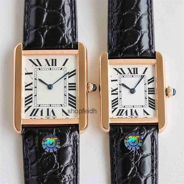 Top quality tanks watch mens watch women super clone watches designer watch swiss quartz movement leather strap sapphire glass 22mm 25.5mm with box PR3G