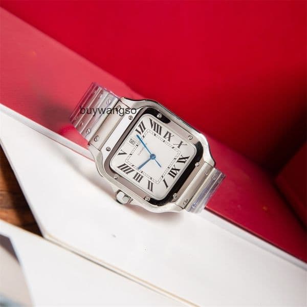Top quality santo watch mens watch super clone watches 1847MC mechanical movement sapphire glass 35.1mm 39.8mm designer watch with box V65L
