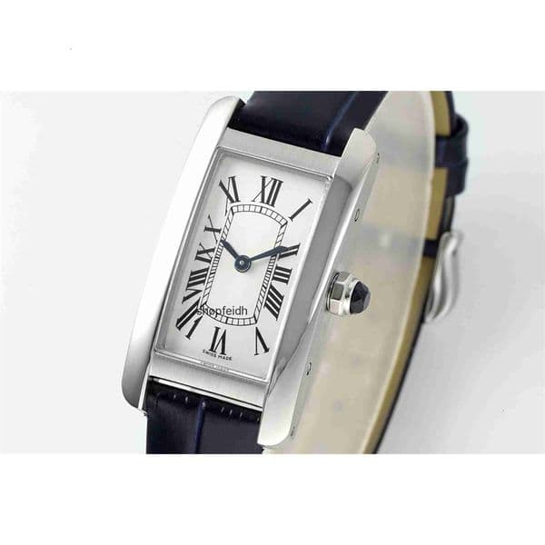 Top quality tanks watch mens watch women super clone watches designer watch swiss quartz movement leather strap sapphire glass 22mm 25.5mm with box JIXL