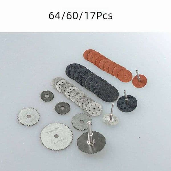 High Speed Steel Circular Saw Blades 22mm to 50mm Mini Cutting Discs Rotary Tool Accessories Kit for Wood Metal Plastic Carving