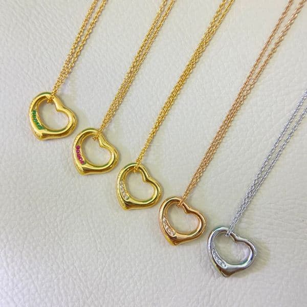 designer jewelry for women Brand Heart Pendant Necklace ladies Designer Necklaces Pendant Love Chain Women gold silver plated Jewelry Accessories with box