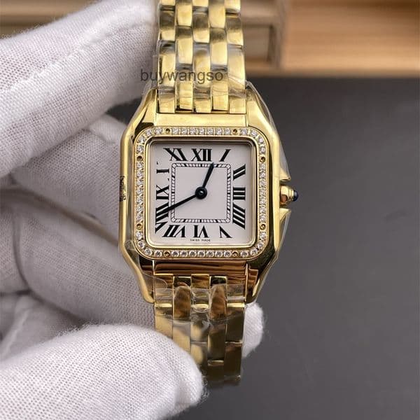 Top quality panthere watch watches watch women designer mens watch super clone watches swiss quartz movement sapphire glass 316L 22mm 27mm with box MDMM