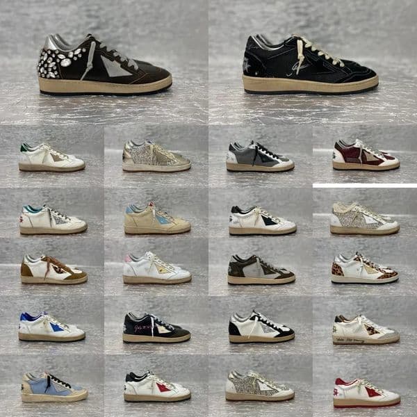 Goldan Goods Luxury Designer Brand Men Women Sneakers Ball Star Shoes Dirty Shoes Classic Casual Superstar Shoes Old School Sneakers Do-old Italy Trainers Size 35-46