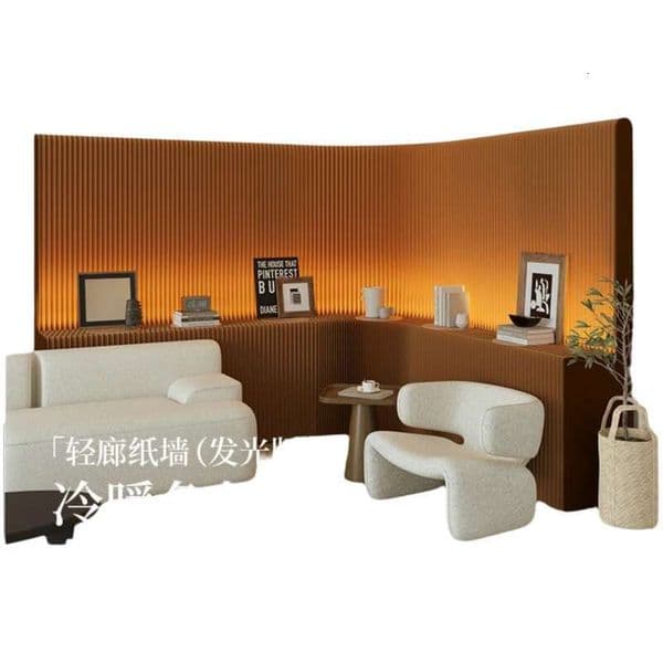 Screen Luminous Beauty Salon Clothing Store Paper Office Lightweight Partition Foldable And Hot