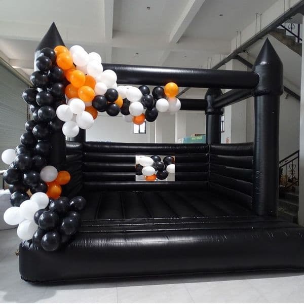 Commercial Black bounce house jumping bouncy castle inflatable jumper bouncer for sale
