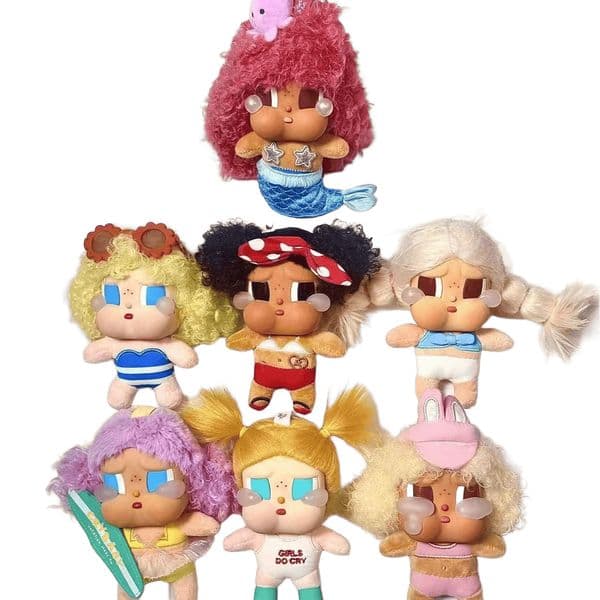 CRYBABY Vacation Mode On Series Vinyl Doll Blind Mystery Box Toy Kawaii Ornaments Figurines Home Desktop Model Gift QIAOWANTONG