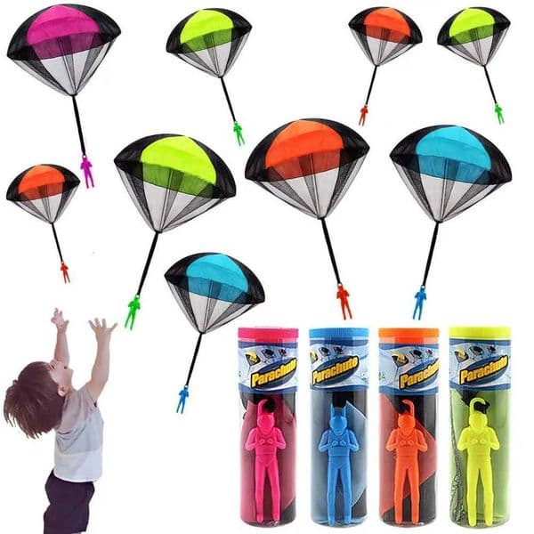 Hand Throwing Mini Soldier Camouflag Parachute for Kids Outdoor Toys Game Educational Flying Sport for Children X260504