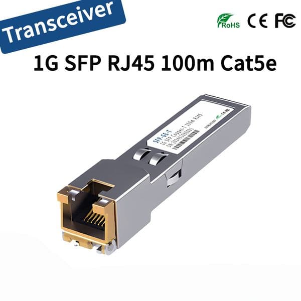 J8177D HPE Aruba Compatible 1000BASE-T SFP Copper RJ-45 100m SFP-GE-TTransceiver