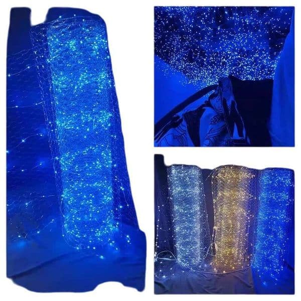 Ceiling Wedding Decoration LED Wire Meshes Light String Star Net Rice Lamp Party Event Window Hotel Ornament Hot