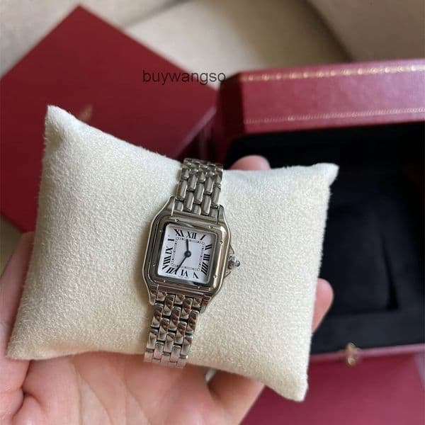 Top quality panthere watch watches watch women designer mens watch super clone watches swiss quartz movement sapphire glass 316L 22mm 27mm with box W5XJ