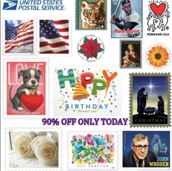 wholesale Wholesale Rolls 2017 2025 STICKERS 100 US First Class Flag Stamp best Thank you A